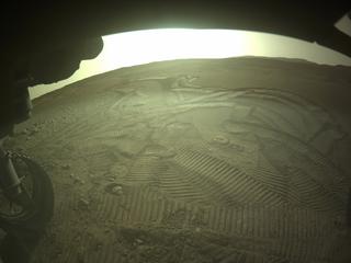 View image taken on Mars, Mars Perseverance Sol 543: Front Left Hazard Avoidance Camera (Hazcam)
