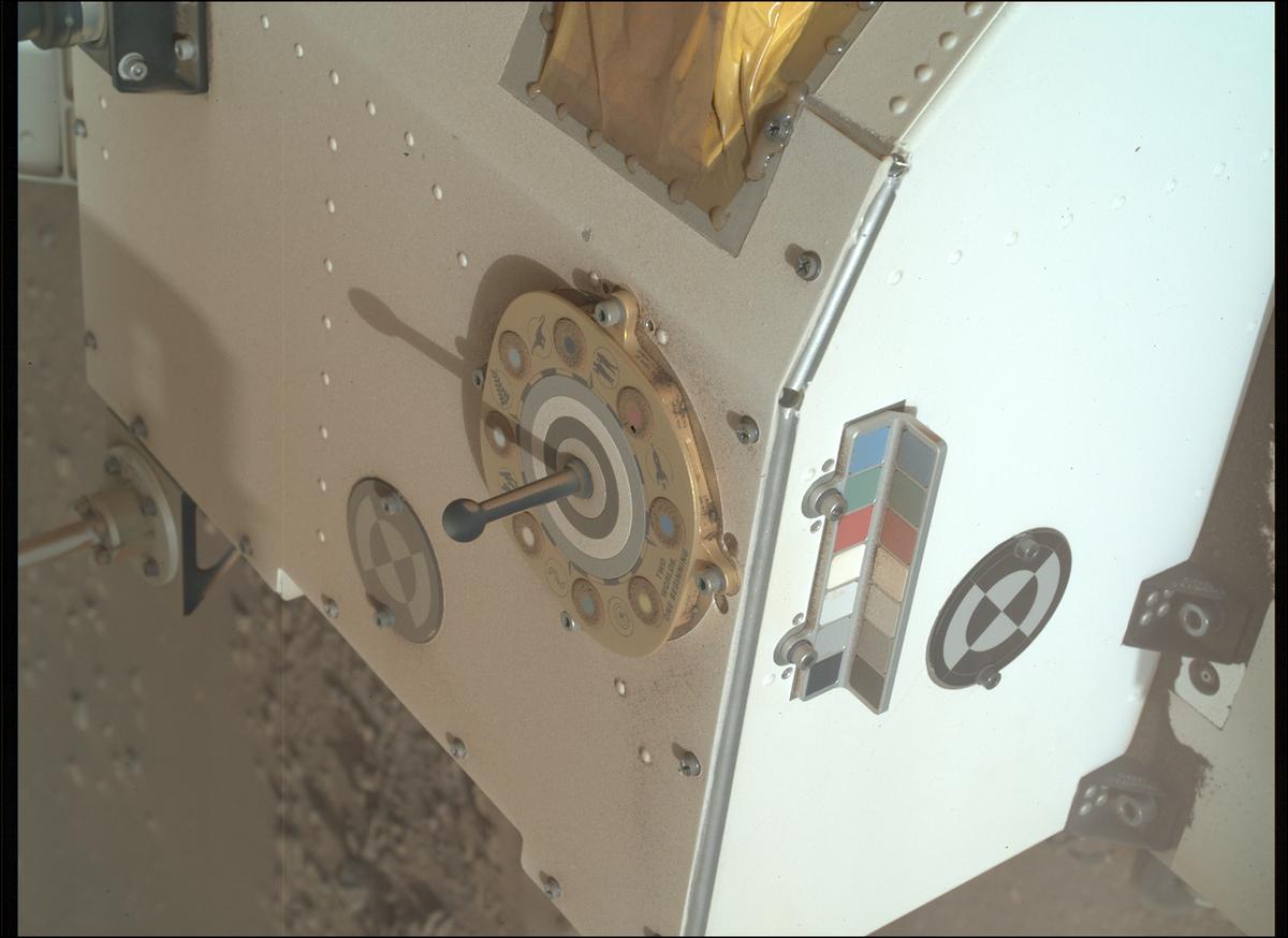 This image was taken by SHERLOC_WATSON onboard NASA's Mars rover Perseverance on Sol 545