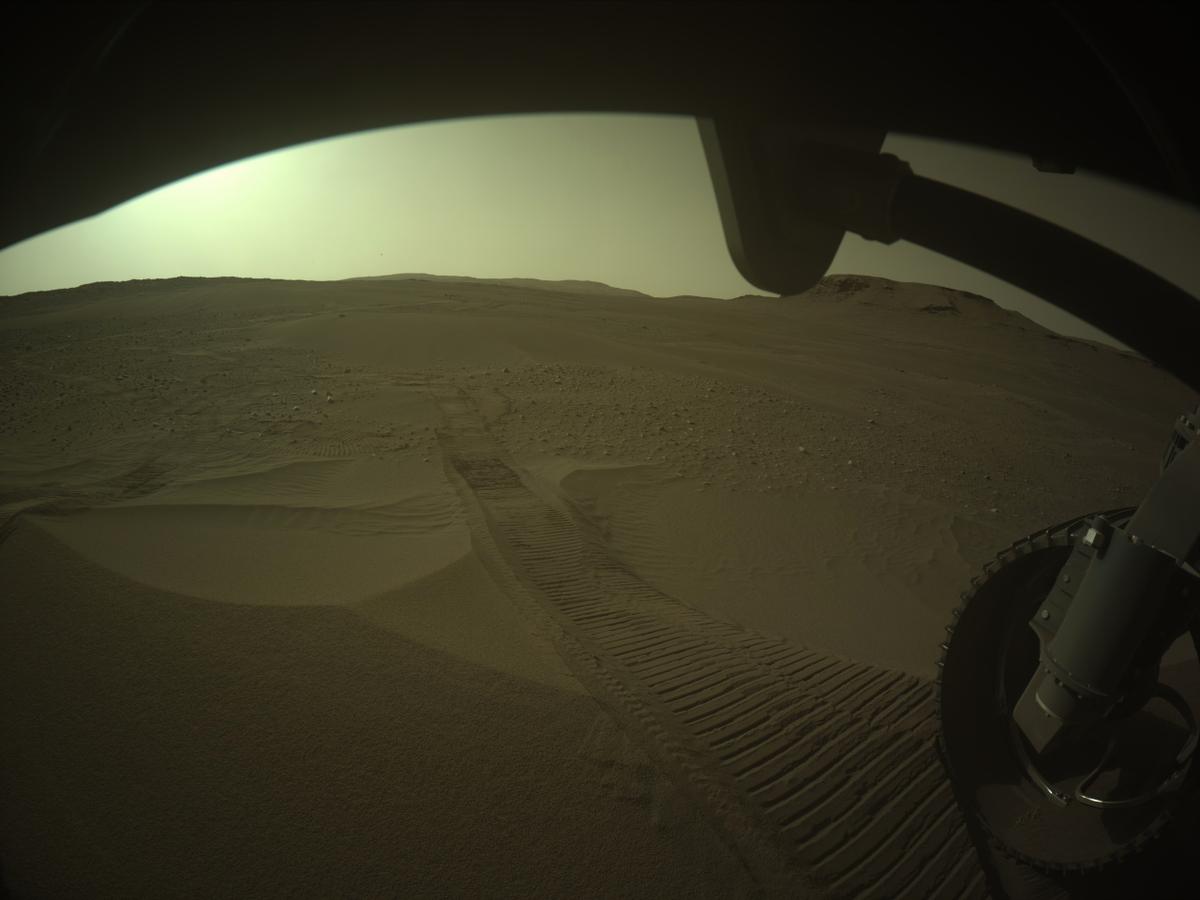 This image was taken by FRONT_HAZCAM_RIGHT_A onboard NASA's Mars rover Perseverance on Sol 548
