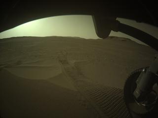 View image taken on Mars, Mars Perseverance Sol 548: Front Right Hazard Avoidance Camera (Hazcam)