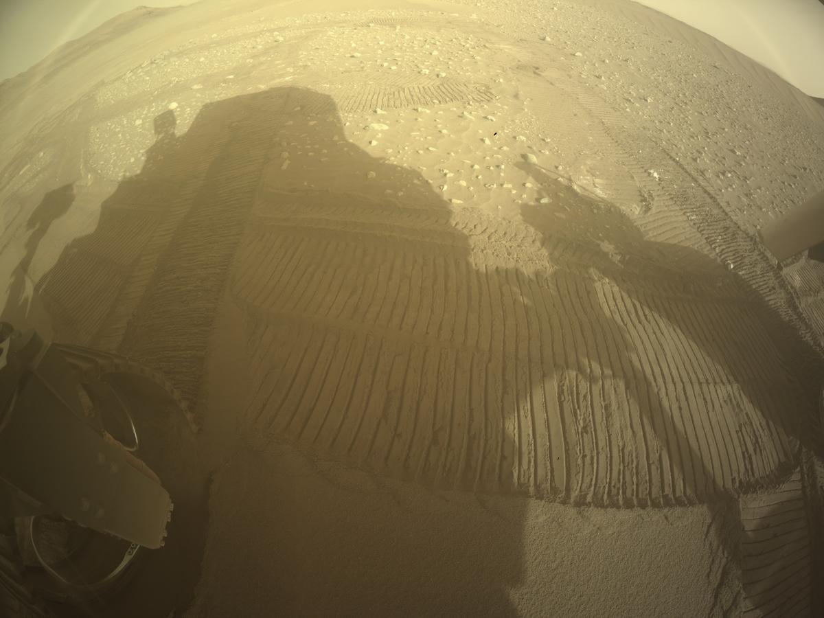 This image was taken by REAR_HAZCAM_LEFT onboard NASA's Mars rover Perseverance on Sol 548