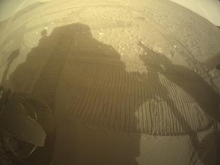 View image taken on Mars, Mars Perseverance Sol 548: Rear Left Hazard Avoidance Camera (Hazcam)