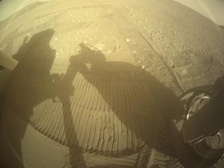 View image taken on Mars, Mars Perseverance Sol 548: Rear Right Hazard Avoidance Camera (Hazcam)