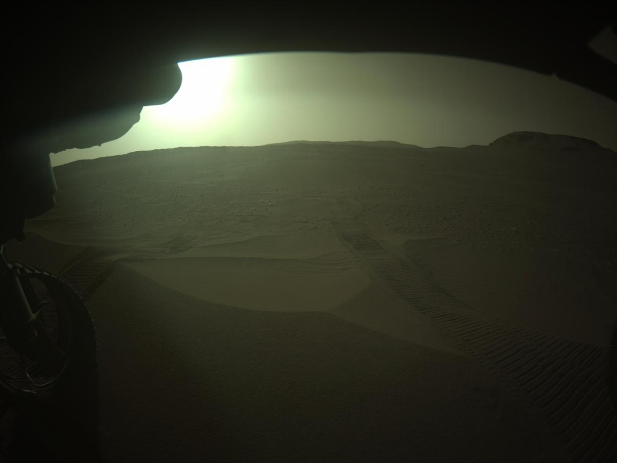 This image was taken by FRONT_HAZCAM_LEFT_A onboard NASA's Mars rover Perseverance on Sol 549