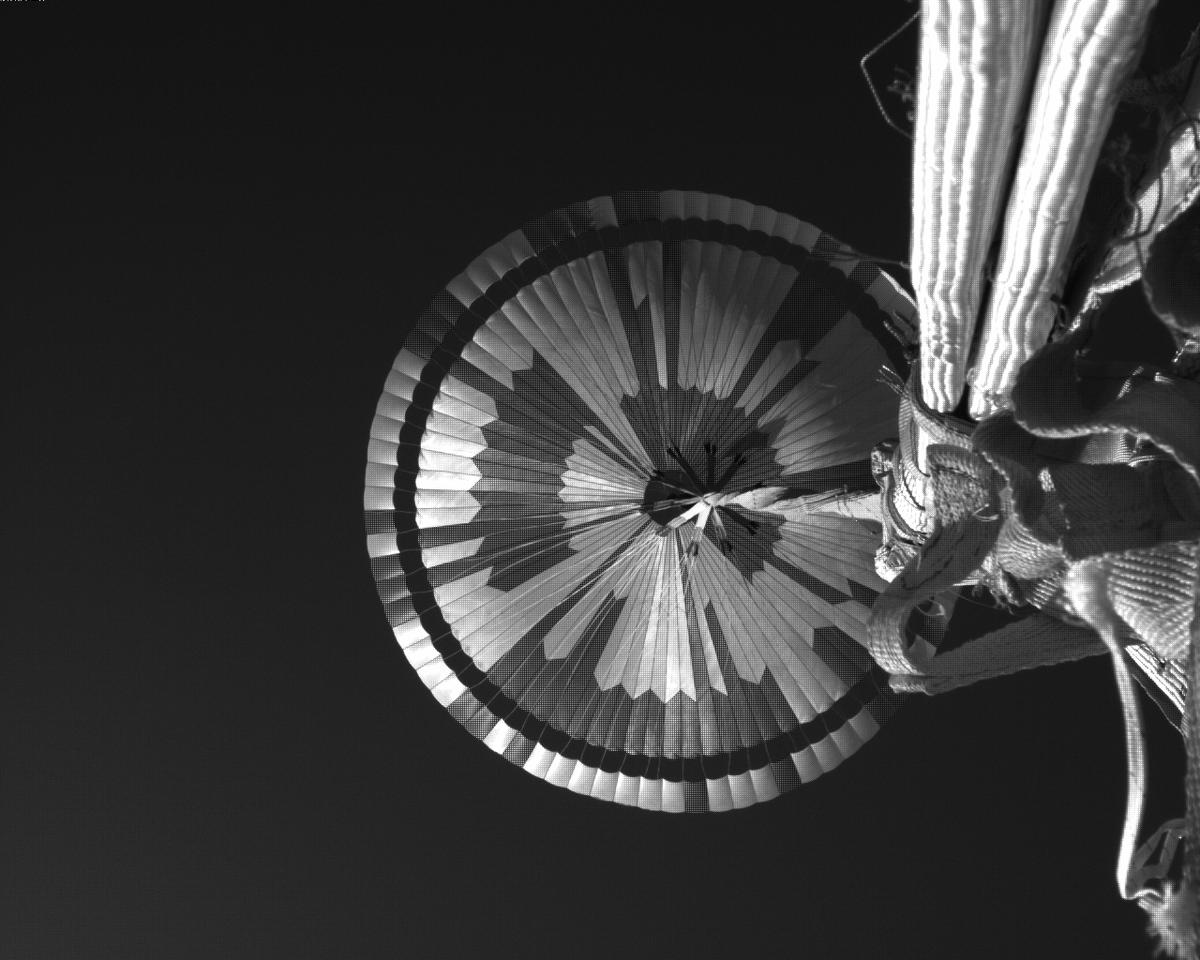 This image was taken by EDL_PUCAM1 onboard NASA's Mars rover Perseverance on Sol 551