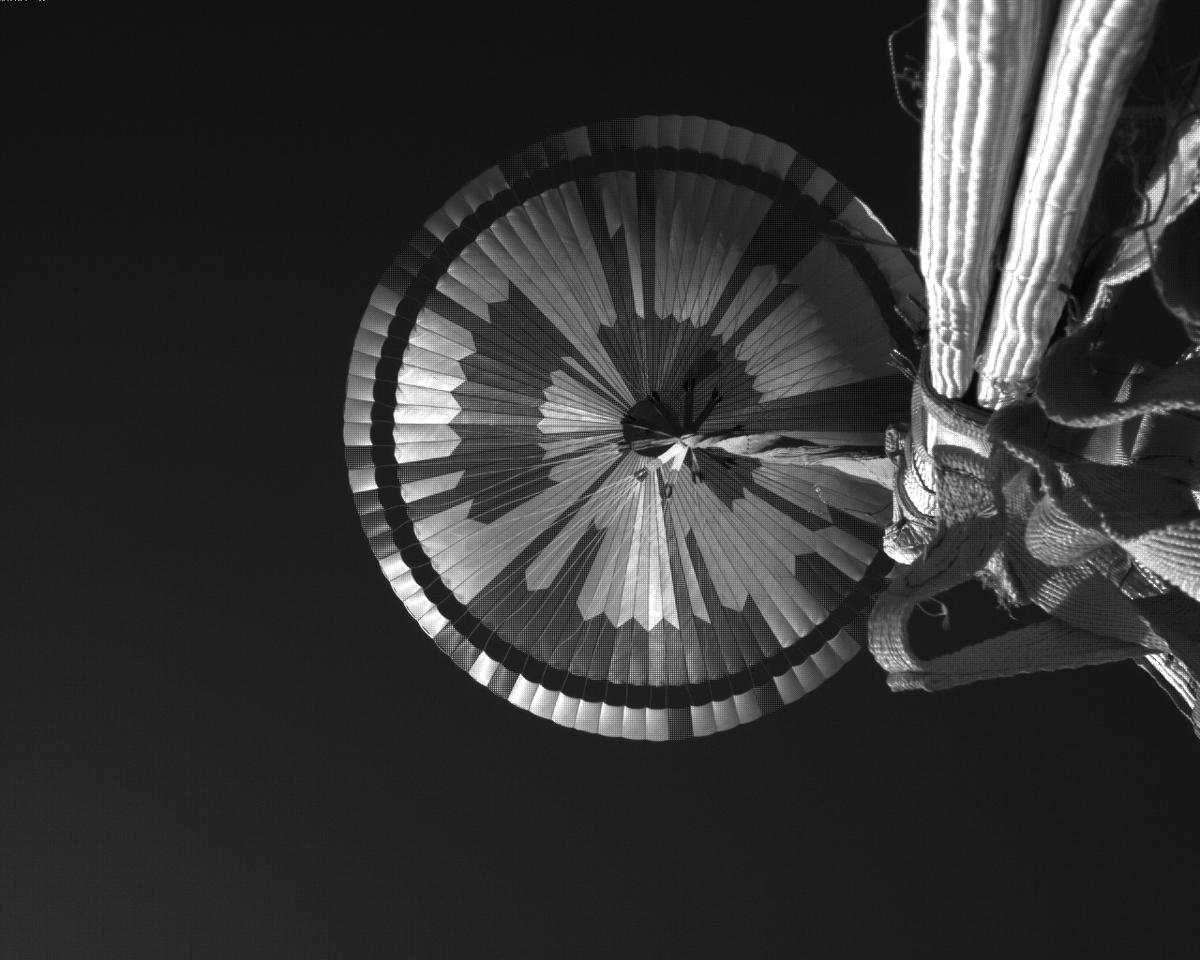 This image was taken by EDL_PUCAM1 onboard NASA's Mars rover Perseverance on Sol 551