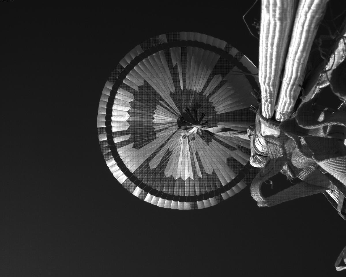 This image was taken by EDL_PUCAM1 onboard NASA's Mars rover Perseverance on Sol 551