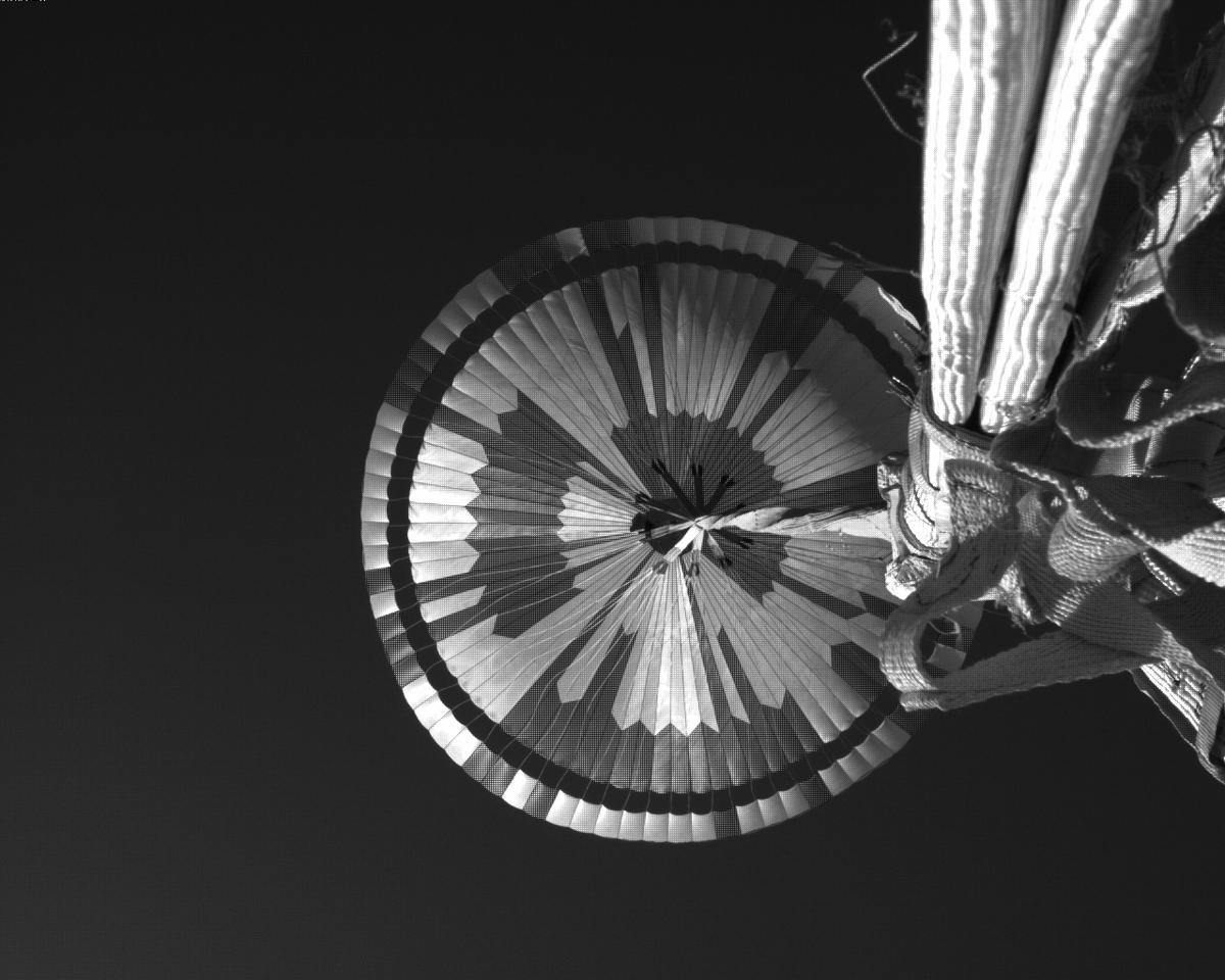 This image was taken by EDL_PUCAM1 onboard NASA's Mars rover Perseverance on Sol 551