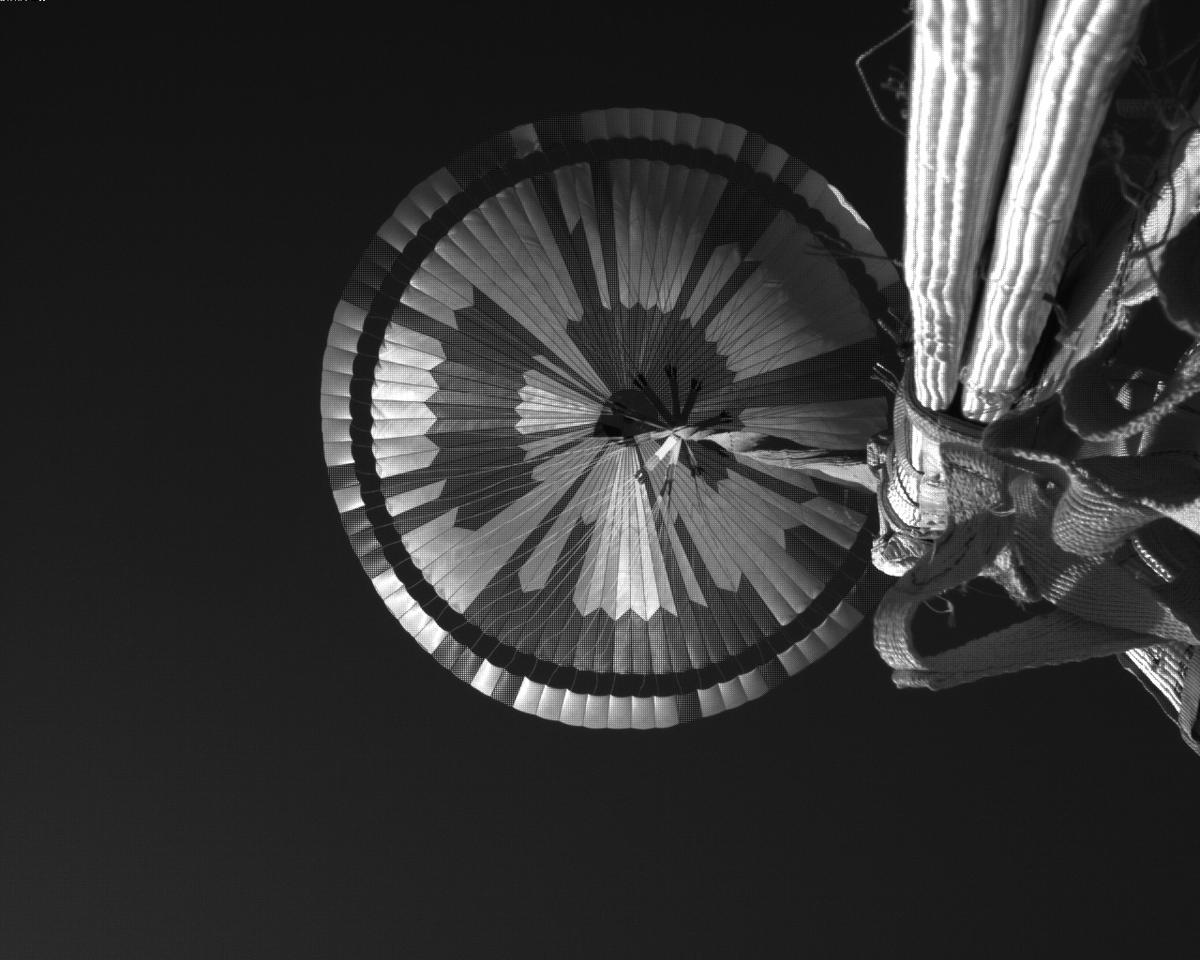 This image was taken by EDL_PUCAM1 onboard NASA's Mars rover Perseverance on Sol 551