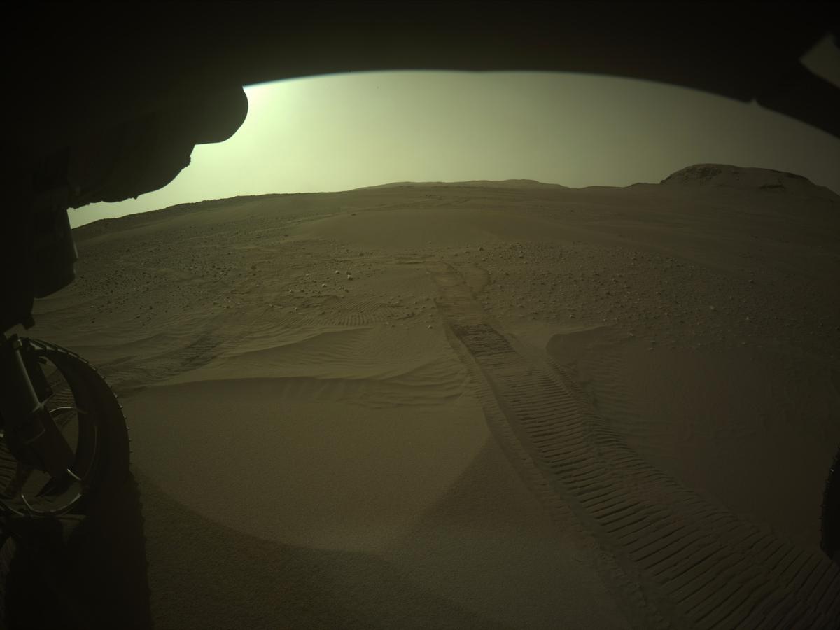 This image was taken by FRONT_HAZCAM_LEFT_A onboard NASA's Mars rover Perseverance on Sol 551