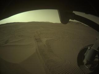 View image taken on Mars, Mars Perseverance Sol 551: Front Right Hazard Avoidance Camera (Hazcam)