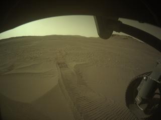 View image taken on Mars, Mars Perseverance Sol 552: Front Right Hazard Avoidance Camera (Hazcam)