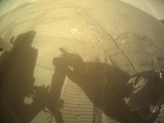 View image taken on Mars, Mars Perseverance Sol 552: Rear Right Hazard Avoidance Camera (Hazcam)