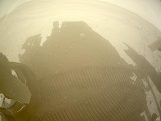 View image taken on Mars, Mars Perseverance Sol 555: Rear Left Hazard Avoidance Camera (Hazcam)