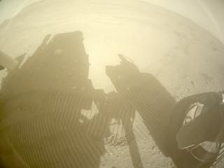 View image taken on Mars, Mars Perseverance Sol 555: Rear Right Hazard Avoidance Camera (Hazcam)
