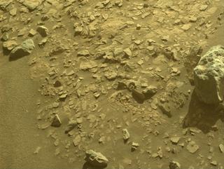 View image taken on Mars, Mars Perseverance Sol 557: Front Left Hazard Avoidance Camera (Hazcam)