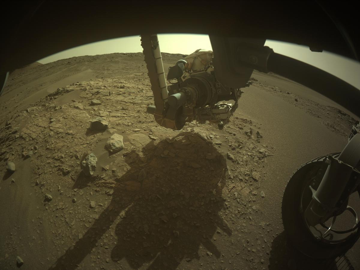 This image was taken by FRONT_HAZCAM_RIGHT_A onboard NASA's Mars rover Perseverance on Sol 558
