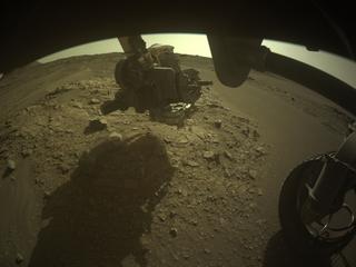 View image taken on Mars, Mars Perseverance Sol 558: Front Right Hazard Avoidance Camera (Hazcam)