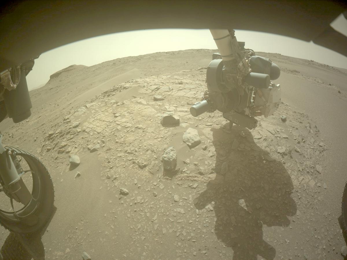 This image was taken by FRONT_HAZCAM_LEFT_A onboard NASA's Mars rover Perseverance on Sol 562