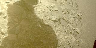 View image taken on Mars, Mars Perseverance Sol 562: Front Left Hazard Avoidance Camera (Hazcam)