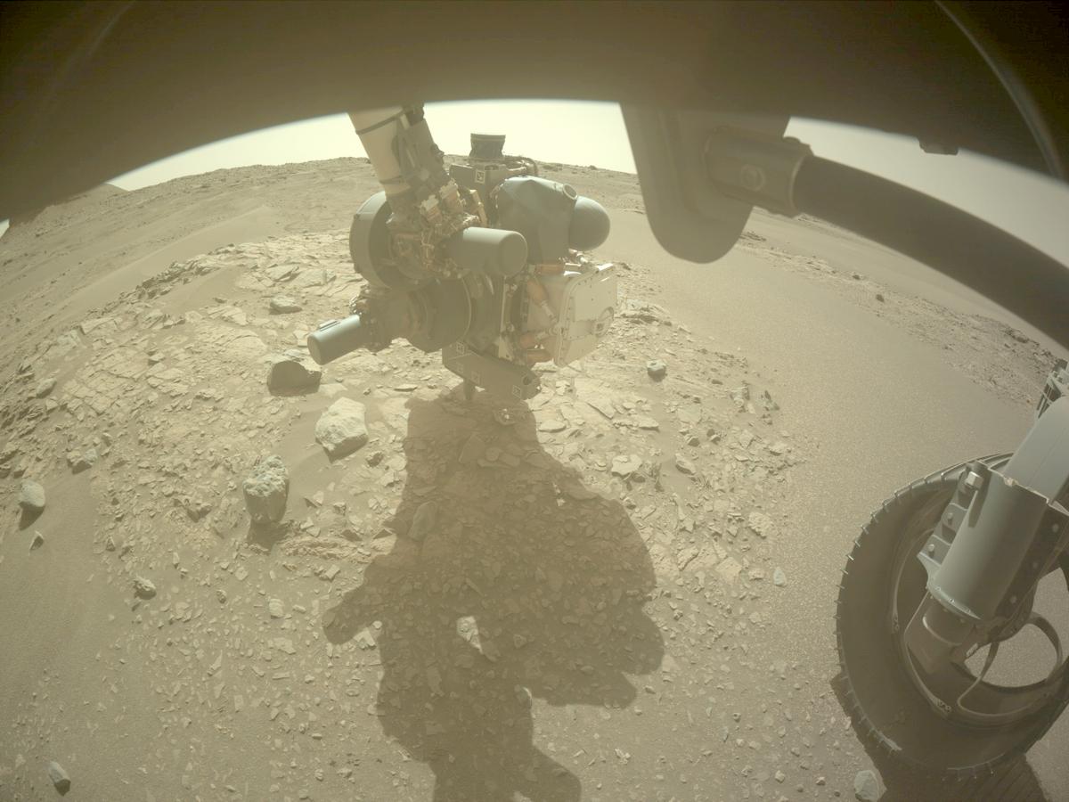 This image was taken by FRONT_HAZCAM_RIGHT_A onboard NASA's Mars rover Perseverance on Sol 562