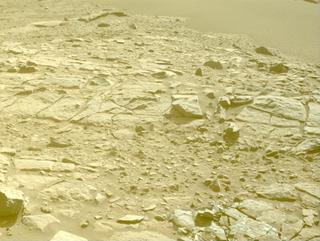 View image taken on Mars, Mars Perseverance Sol 564: Front Left Hazard Avoidance Camera (Hazcam)