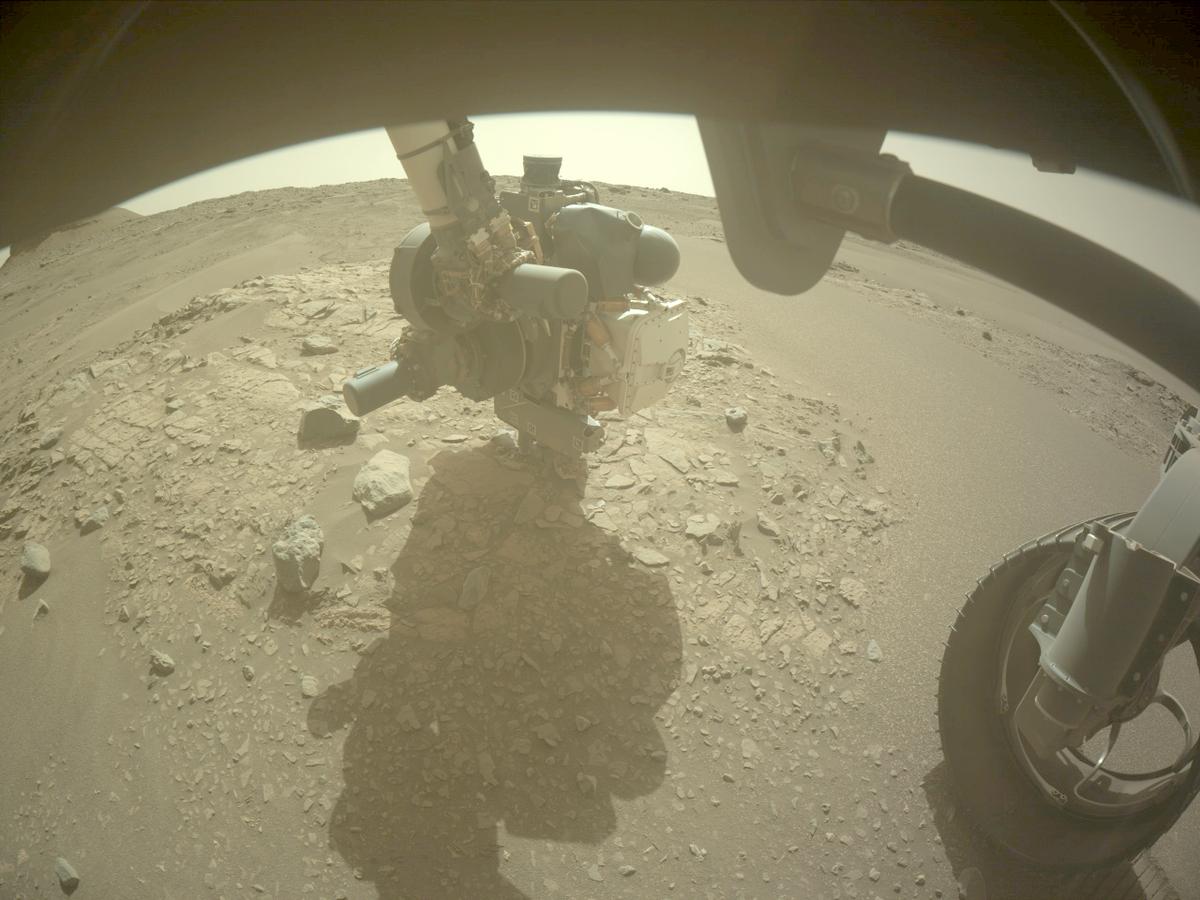 This image was taken by FRONT_HAZCAM_RIGHT_A onboard NASA's Mars rover Perseverance on Sol 564