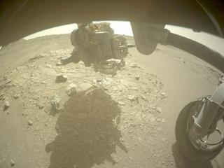 View image taken on Mars, Mars Perseverance Sol 564: Front Right Hazard Avoidance Camera (Hazcam)