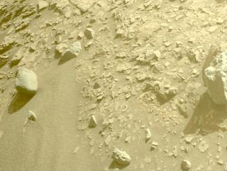 View image taken on Mars, Mars Perseverance Sol 564: Front Right Hazard Avoidance Camera (Hazcam)