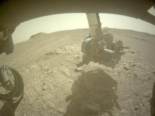 View image taken on Mars, Mars Perseverance Sol 566: Front Left Hazard Avoidance Camera (Hazcam)