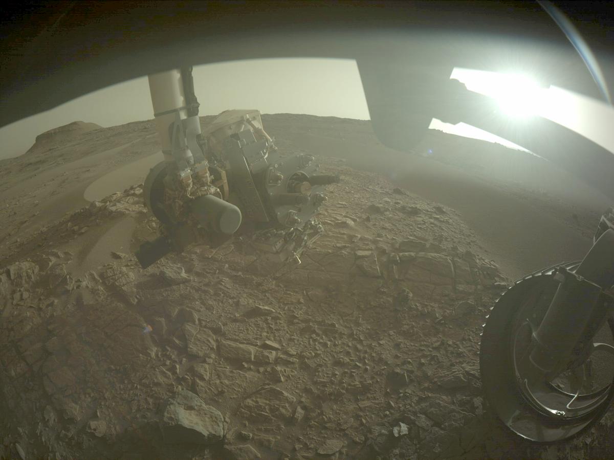 This image was taken by FRONT_HAZCAM_RIGHT_A onboard NASA's Mars rover Perseverance on Sol 568