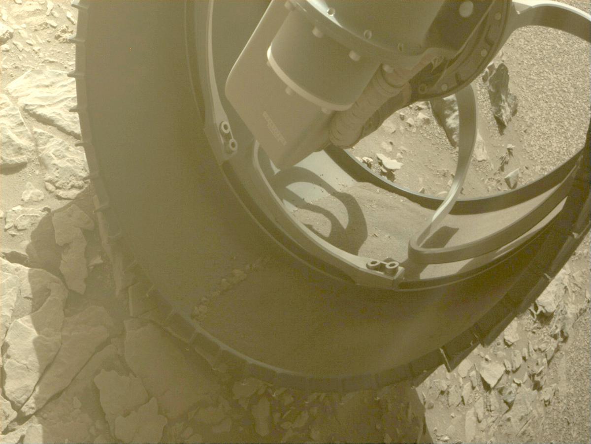 This image was taken by FRONT_HAZCAM_RIGHT_A onboard NASA's Mars rover Perseverance on Sol 569