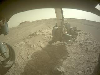 View image taken on Mars, Mars Perseverance Sol 570: Front Left Hazard Avoidance Camera (Hazcam)