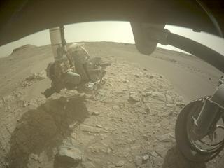 View image taken on Mars, Mars Perseverance Sol 570: Front Right Hazard Avoidance Camera (Hazcam)