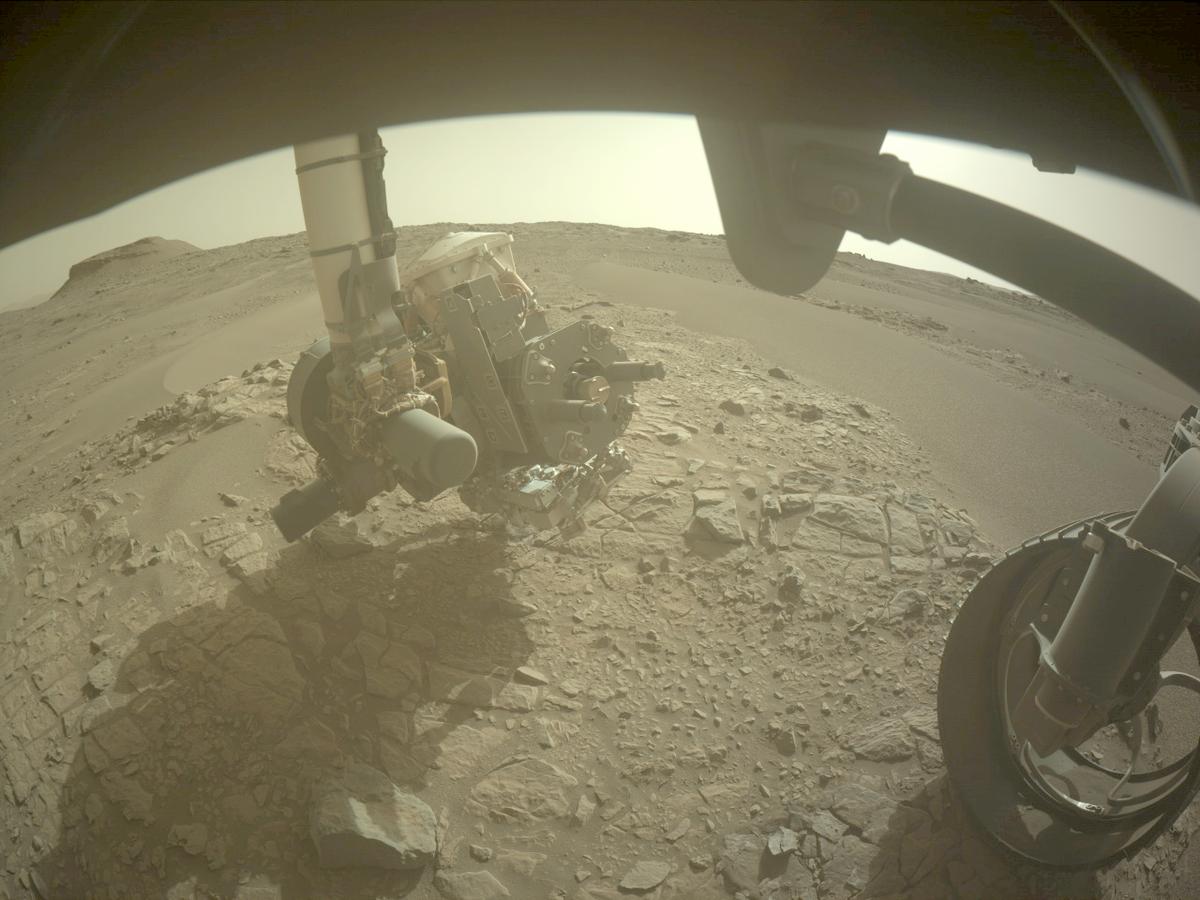 This image was taken by FRONT_HAZCAM_RIGHT_A onboard NASA's Mars rover Perseverance on Sol 570