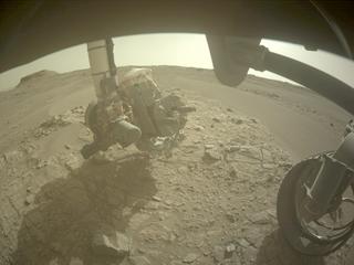 View image taken on Mars, Mars Perseverance Sol 570: Front Right Hazard Avoidance Camera (Hazcam)