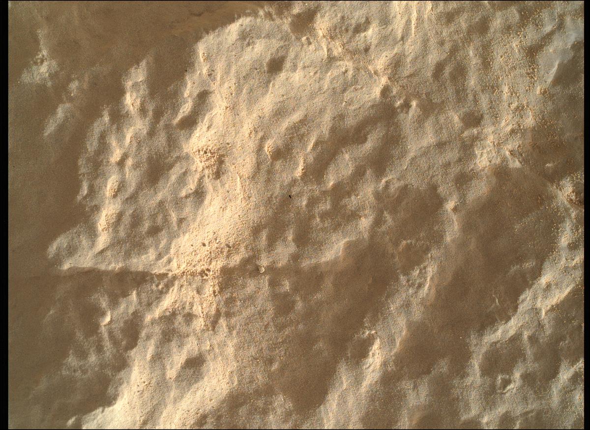 This image was taken by SHERLOC_WATSON onboard NASA's Mars rover Perseverance on Sol 572