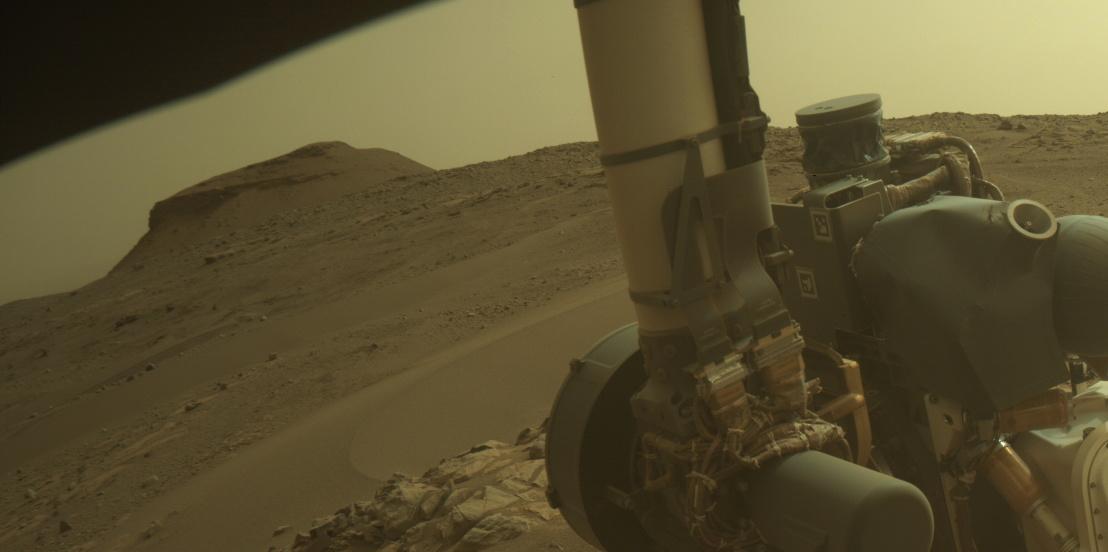 This image was taken by FRONT_HAZCAM_RIGHT_A onboard NASA's Mars rover Perseverance on Sol 575