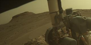 View image taken on Mars, Mars Perseverance Sol 575: Front Right Hazard Avoidance Camera (Hazcam)