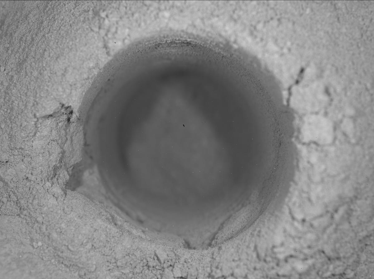 This image was taken by SHERLOC_WATSON onboard NASA's Mars rover Perseverance on Sol 577