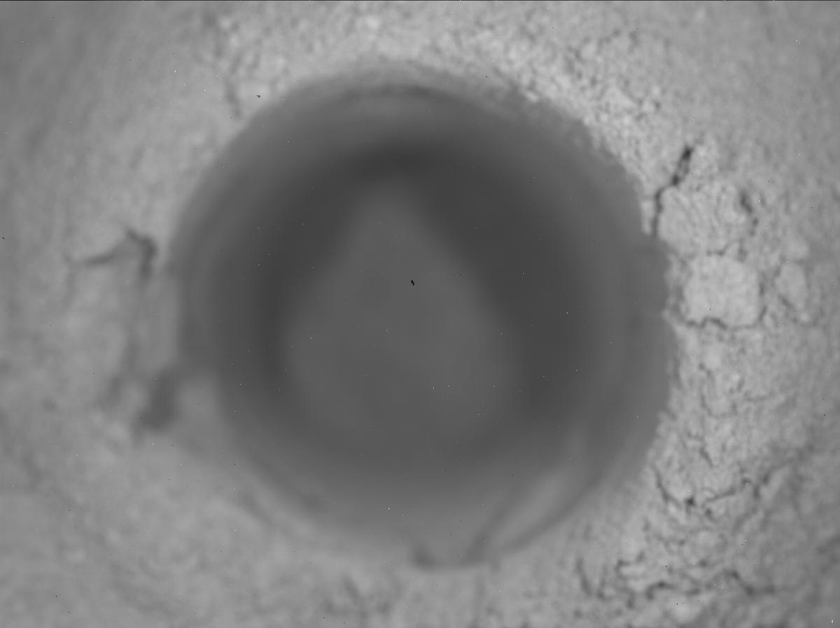 This image was taken by SHERLOC_WATSON onboard NASA's Mars rover Perseverance on Sol 577
