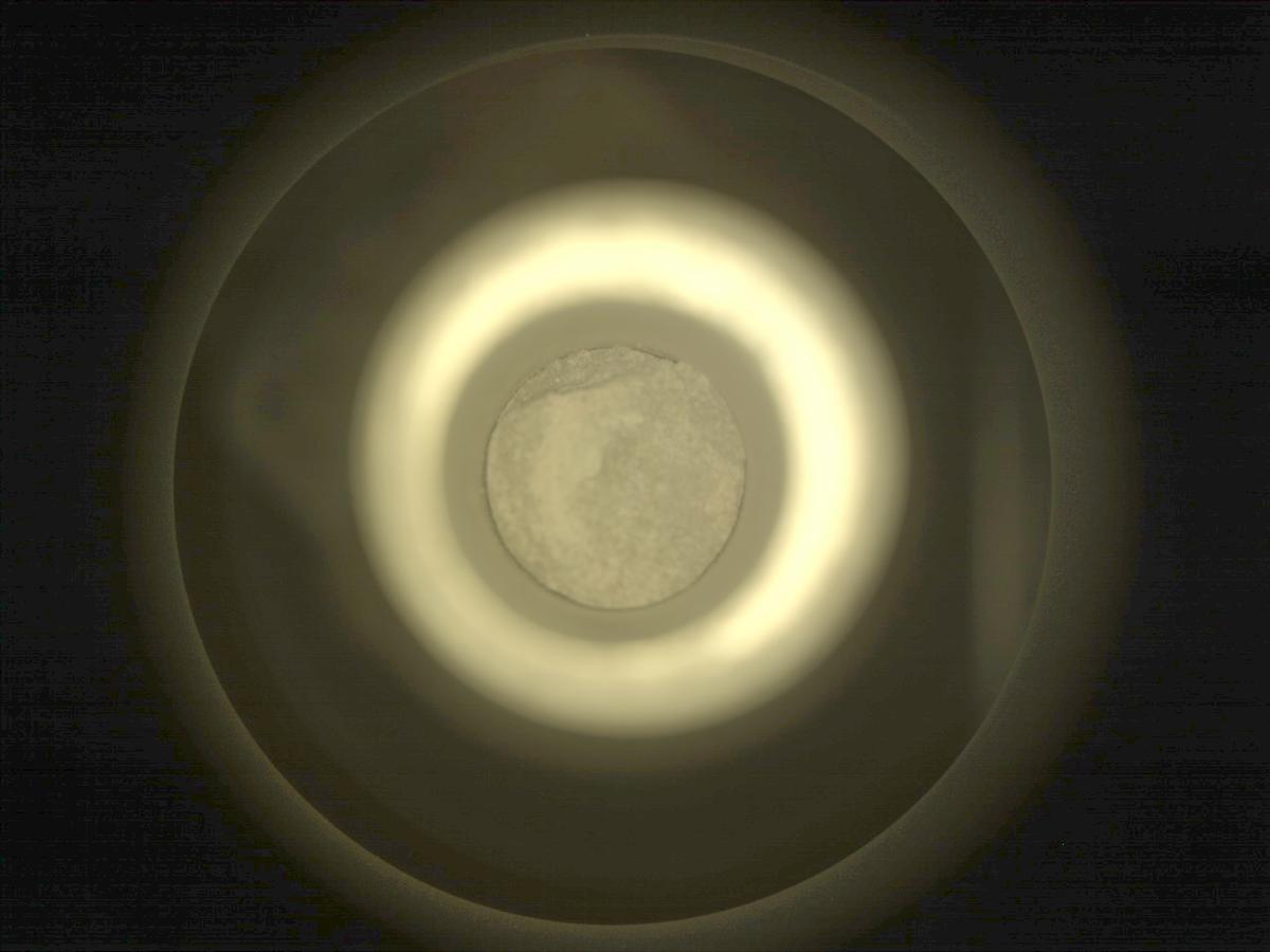 This image was taken by CACHECAM onboard NASA's Mars rover Perseverance on Sol 579