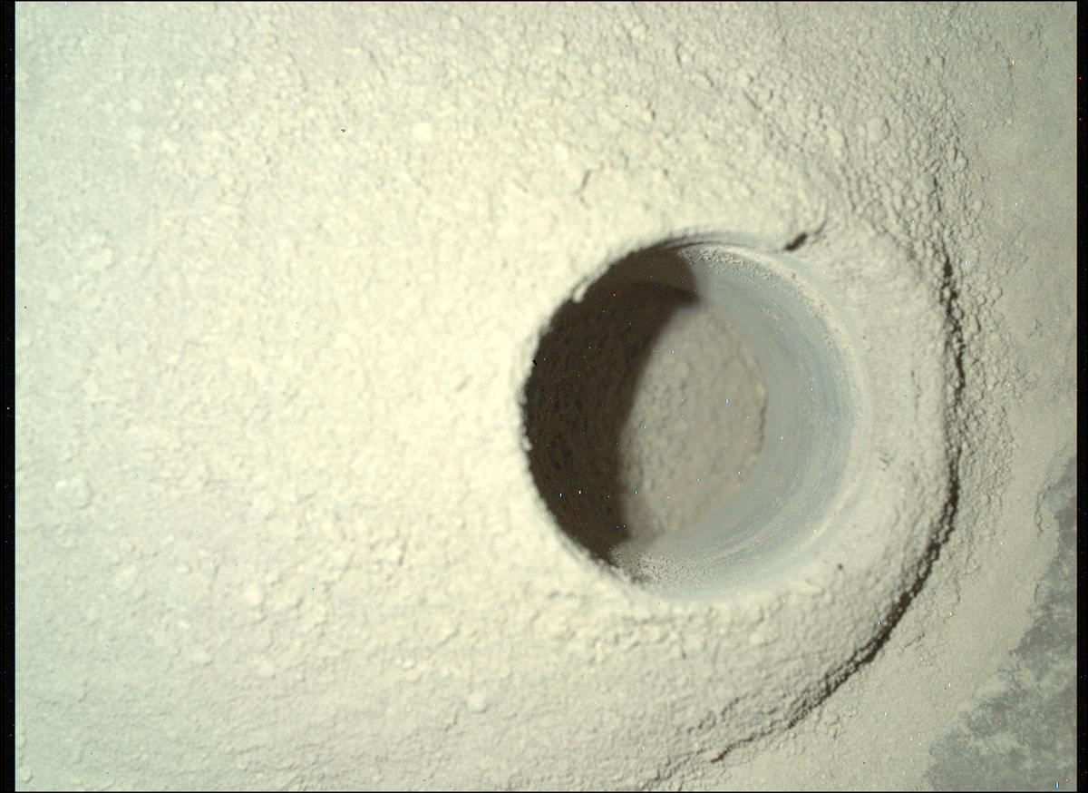This image was taken by SHERLOC_WATSON onboard NASA's Mars rover Perseverance on Sol 582