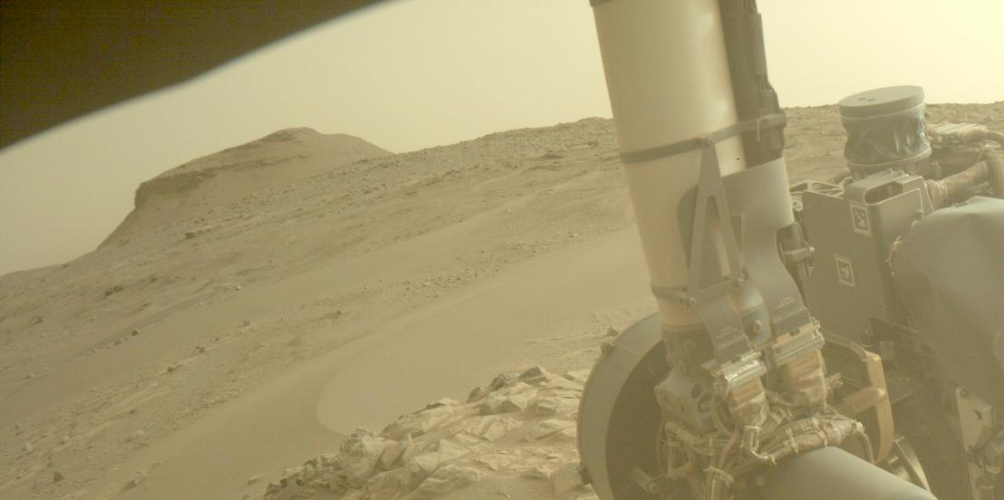 This image was taken by FRONT_HAZCAM_RIGHT_A onboard NASA's Mars rover Perseverance on Sol 584
