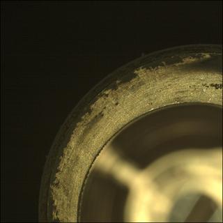 View image taken on Mars, Mars Perseverance Sol 586: Sample Caching System Camera (CacheCam)