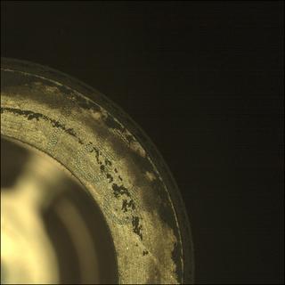 View image taken on Mars, Mars Perseverance Sol 586: Sample Caching System Camera (CacheCam)