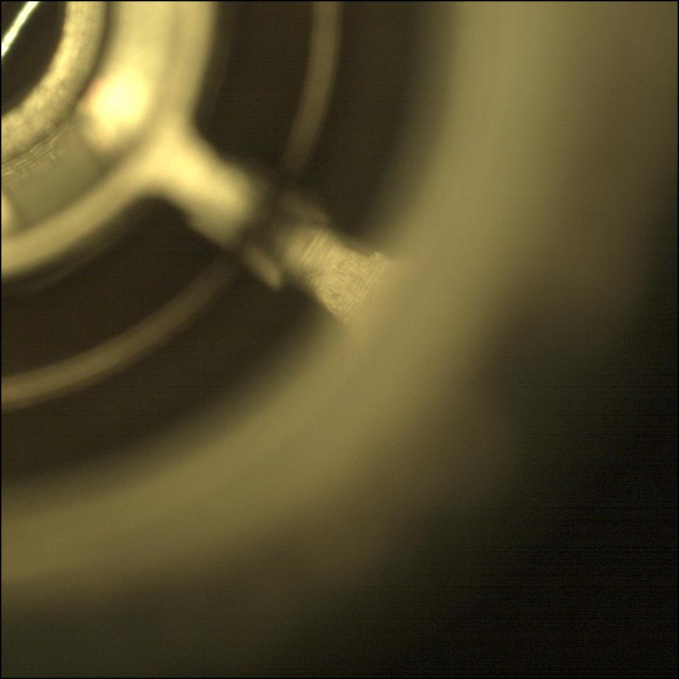 This image was taken by CACHECAM onboard NASA's Mars rover Perseverance on Sol 586