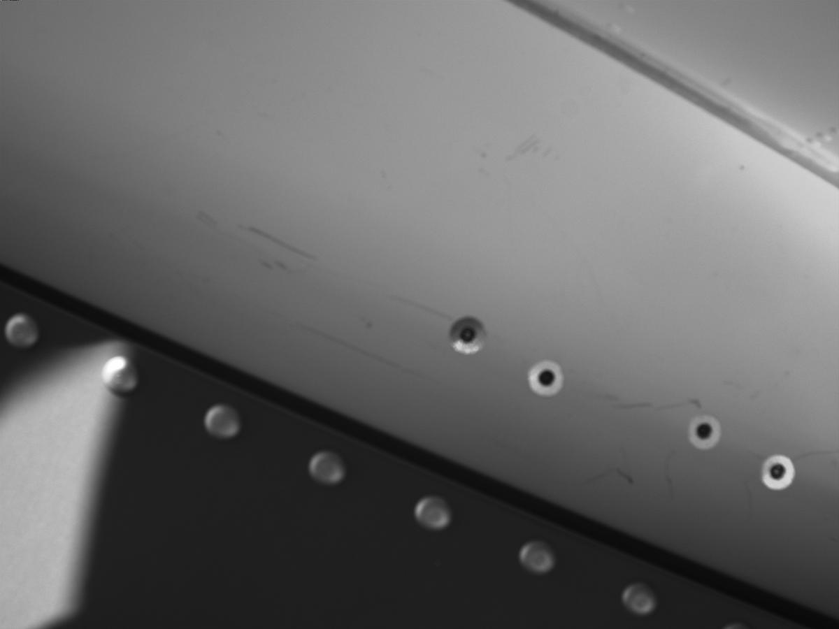 This image was taken by EDL_DDCAM onboard NASA's Mars rover Perseverance on Sol 586