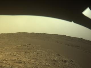 View image taken on Mars, Mars Perseverance Sol 586: Front Left Hazard Avoidance Camera (Hazcam)