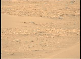 View image taken on Mars, Mars Perseverance Sol 588: Left Mastcam-Z Camera